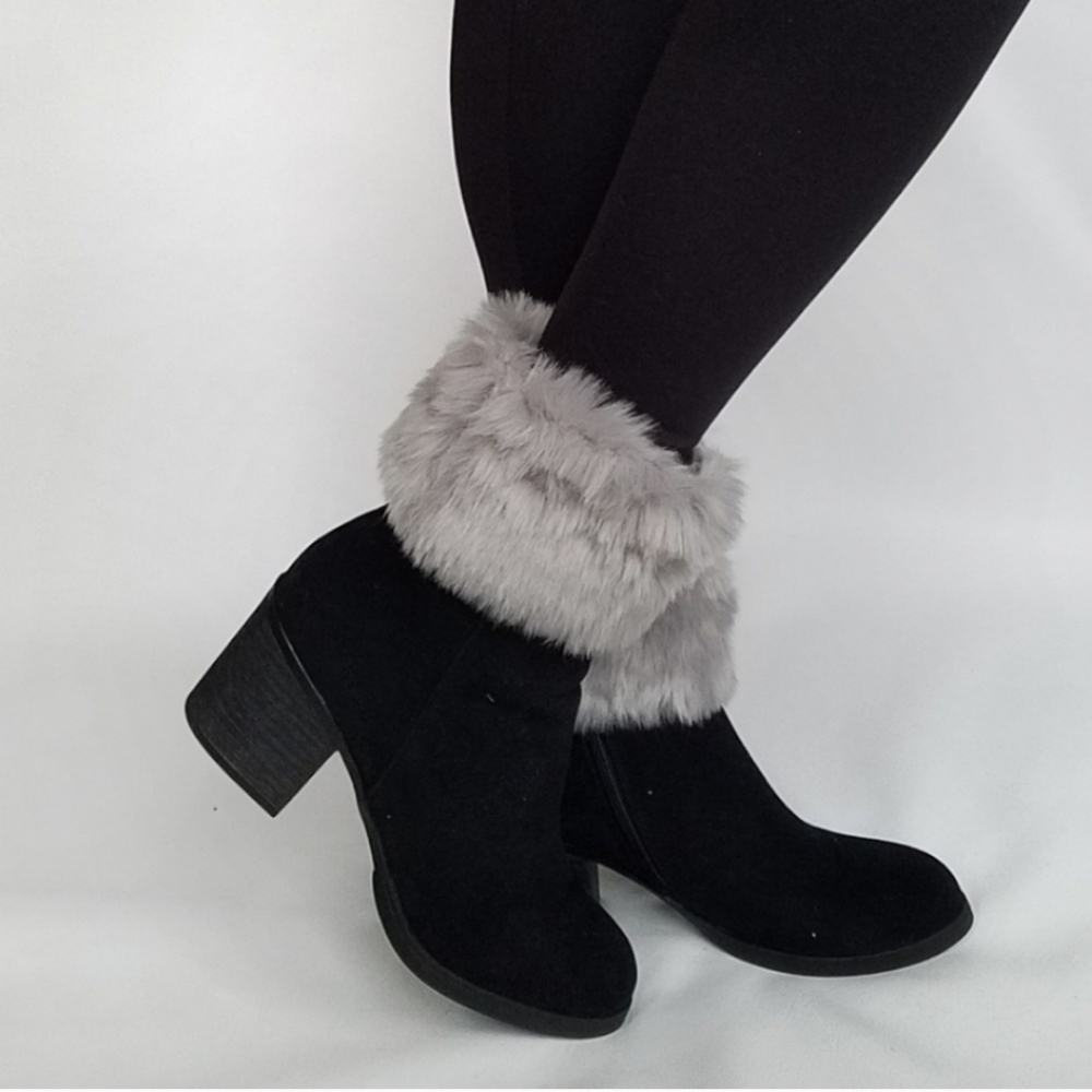 Faux fur boot toppers